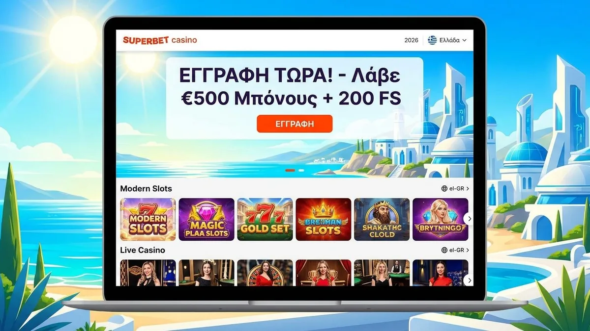 Εγγραφή με μπόνους στο Superbet